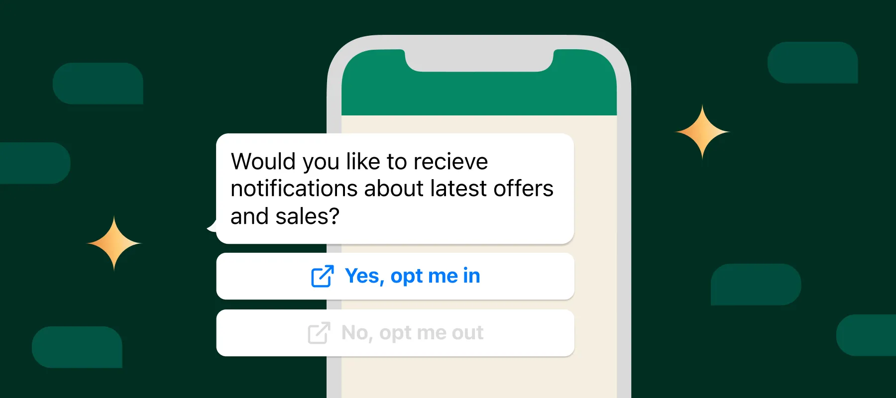 Opt-in, opt-out ve WhatsApp'ta LEAVE düğmesi