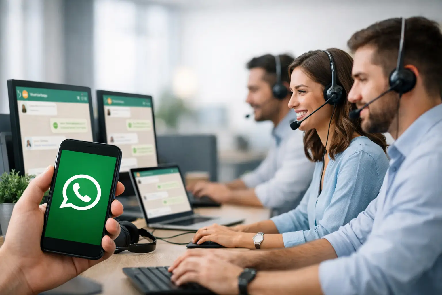 Birden çok temsilci için WhatsApp: bağlı cihazlar mı yoksa ortak gelen kutusu mu?